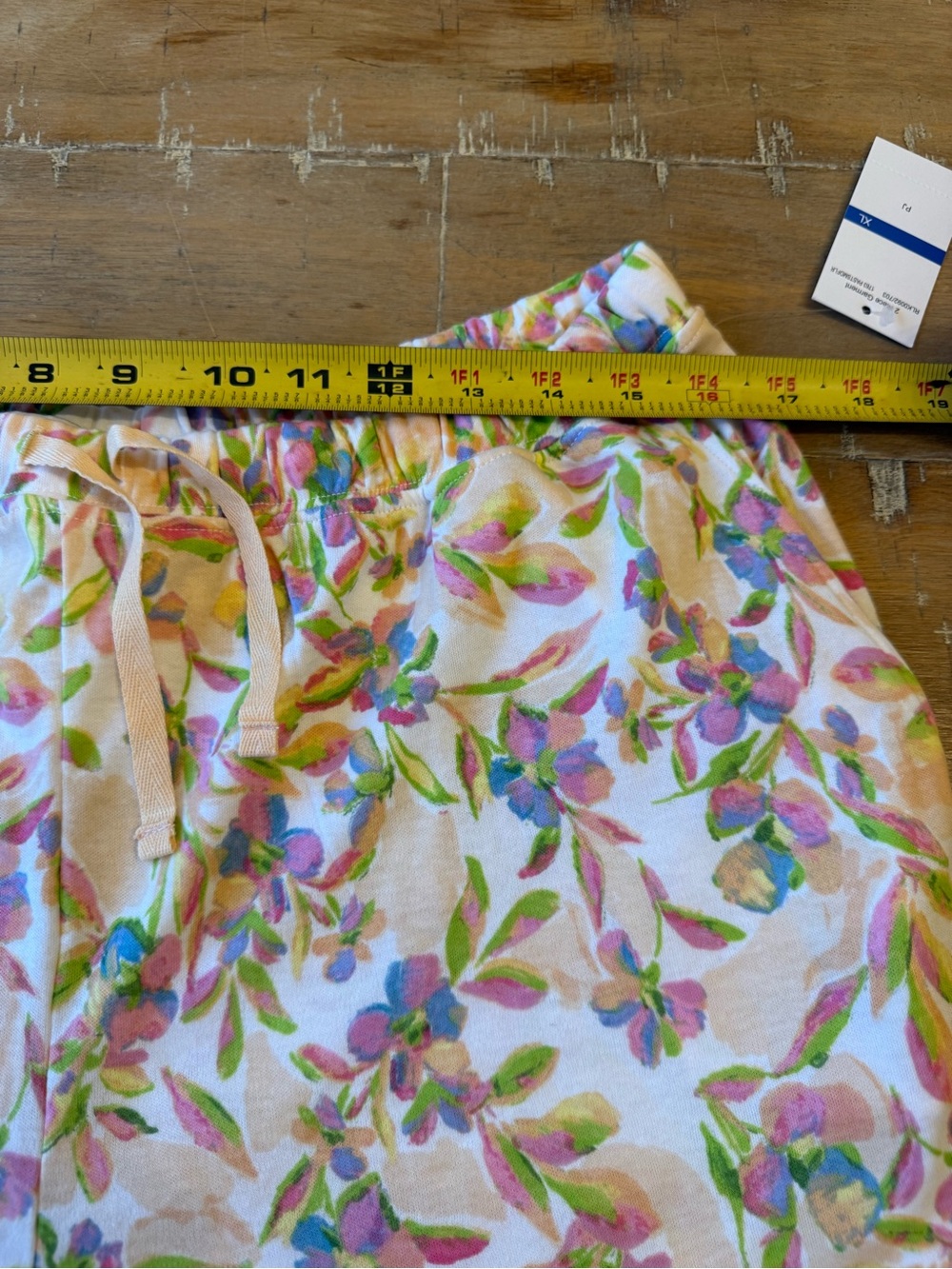 Karen Neuburger Floral Cotton Pajama Set in Pink, Green & Yellow - Picture 14 of 15